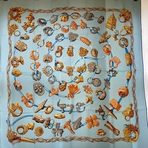 HERMÈS Alliances Du Monde Scarf Annie Faivre 90cm